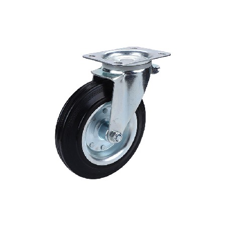 6-inch/8-inch outdoor sanitation with brake universal wheels, movable wheels, galvanized bracket, garbage bin casters