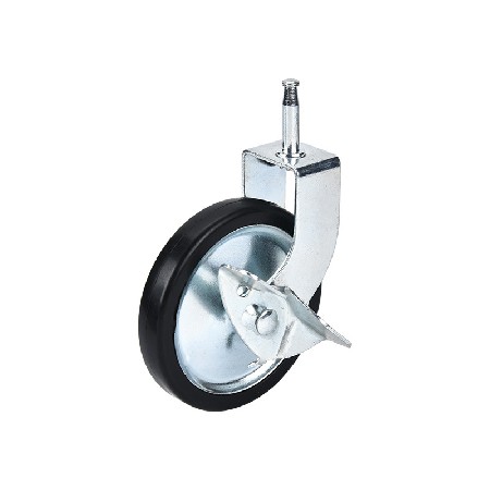 Cross border wholesale 3-inch meal wheels, PP casters, trolley wheels, galvanized wheels, silent screws, plug-in rods, universal meal wheels