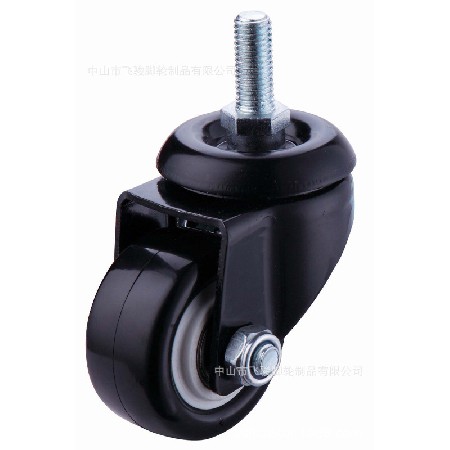 Gold Diamond Caster Wholesale PP Black Directional Universal Brake Caster 1.5 inches 2 inches 2.5 inches 3 inches 4 inches 5 inches