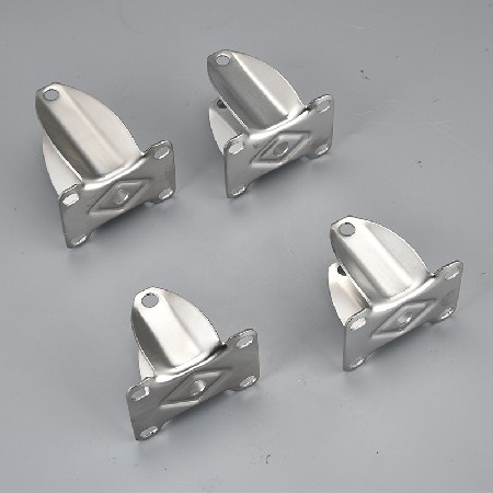 Stainless steel caster frame wholesale screw rod medium-sized caster base plate frame universal wheel heavy-duty thickened caster accessories